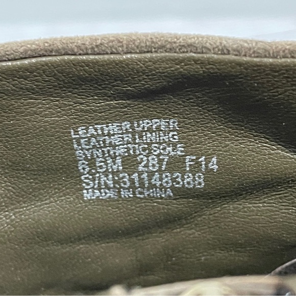 Tory Burch Fulton Booties Boot Ankle Suede Leather Stacked Block Heel Womens 6.5 - Picture 9 of 14